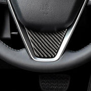 Adesivo decorativo per volante in fibra di carbonio per auto per Toyota Camry di ottava generazione 2018-2019, Steering Wheel