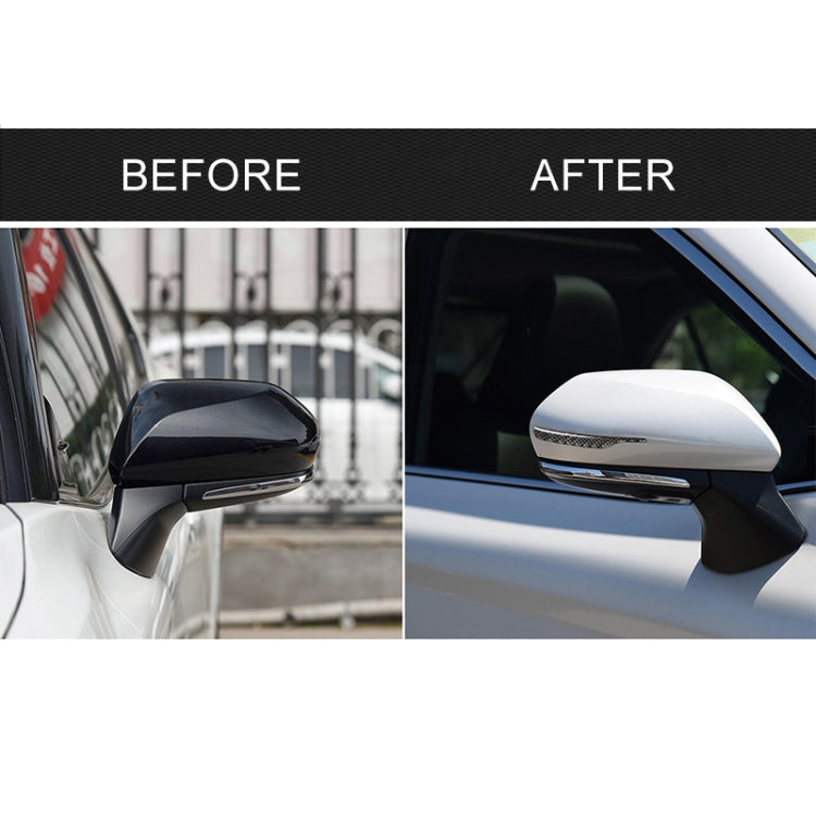2 PCS Auto In Fibra di Carbonio Specchietto retrovisore Anti-collisione Striscia di Protezione Protezioni Trim Adesivi per Toyota Ottava Generazione Camry 2018-2019, Rearview Mirror