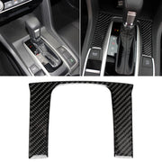 Adesivo decorativo per pannello di posizione del cambio in fibra di carbonio per auto per Honda Civic di decima generazione 2016-2019, Gear Position Pane