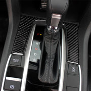 Adesivo decorativo per pannello di posizione del cambio in fibra di carbonio per auto per Honda Civic di decima generazione 2016-2019, Gear Position Pane