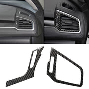 Adesivo decorativo per presa d'aria destra e sinistra in fibra di carbonio per auto per Honda Civic di decima generazione 2016-2019, guida a sinistra, Right and Left Air Outlet