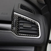Adesivo decorativo per presa d'aria destra e sinistra in fibra di carbonio per auto per Honda Civic di decima generazione 2016-2019, guida a sinistra, Right and Left Air Outlet