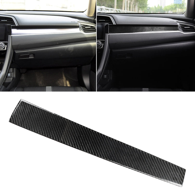 Adesivo decorativo per controllo centrale in fibra di carbonio per auto per Honda Civic di decima generazione 2016-2019, Central Control