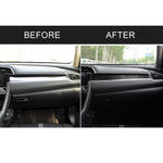 Adesivo decorativo per controllo centrale in fibra di carbonio per auto per Honda Civic di decima generazione 2016-2019, Central Control