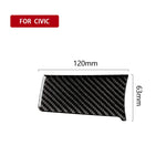 Adesivo decorativo fibra di carbonio per Honda Civic 2016-2019