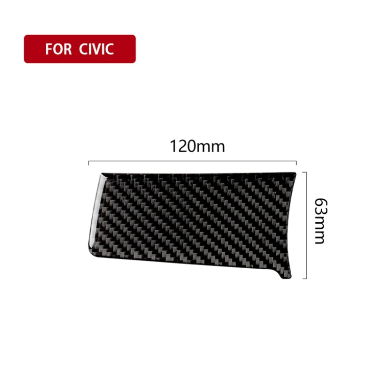 Adesivo decorativo fibra di carbonio per Honda Civic 2016-2019