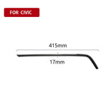 Adesivo superiore in fibra di carbonio per Honda Civic 2016-2019