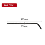 Adesivo decorativo superiore per presa d'aria di controllo centrale in fibra di carbonio per auto per Honda Civic di decima generazione 2016-2019, guida a sinistra, Central Control Air Outlet Upper