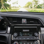 Uscita aria di controllo centrale per auto in fibra di carbonio sotto adesivo decorativo per Honda Civic di decima generazione 2016-2019, guida a sinistra, Central Control Air Outlet Below