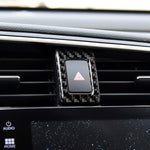 Adesivo decorativo con doppio telaio flash in fibra di carbonio per auto per Honda Civic di decima generazione 2016-2019, Double Flash Frame