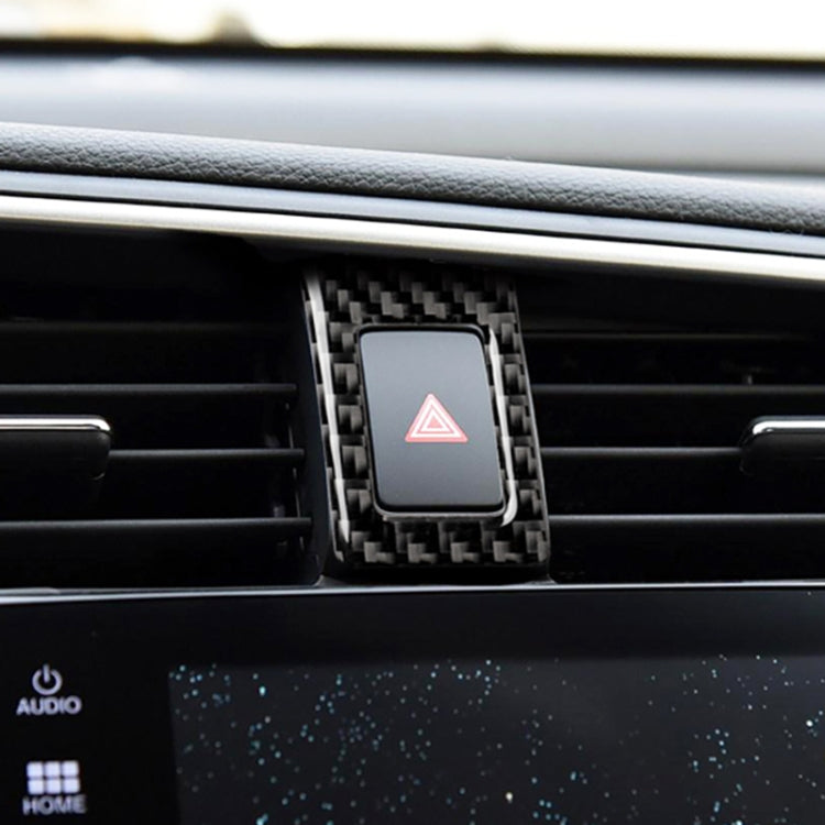Adesivo decorativo con doppio telaio flash in fibra di carbonio per auto per Honda Civic di decima generazione 2016-2019, Double Flash Frame