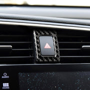 Adesivo decorativo con doppio telaio flash in fibra di carbonio per auto per Honda Civic di decima generazione 2016-2019, Double Flash Frame