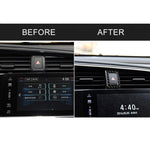 Adesivo decorativo con doppio telaio flash in fibra di carbonio per auto per Honda Civic di decima generazione 2016-2019, Double Flash Frame