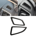 Adesivo decorativo per presa d'aria per strumento di guida a sinistra in fibra di carbonio per auto per Honda Civic di decima generazione 2016-2019, Instrument Air Outlet