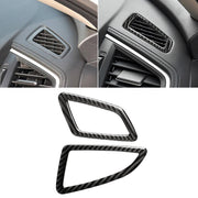 Adesivo decorativo per presa d'aria per strumento di guida a sinistra in fibra di carbonio per auto per Honda Civic di decima generazione 2016-2019, Instrument Air Outlet