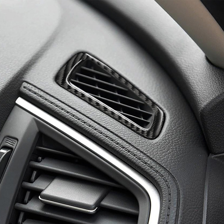 Adesivo decorativo per presa d'aria per strumento di guida a sinistra in fibra di carbonio per auto per Honda Civic di decima generazione 2016-2019, Instrument Air Outlet