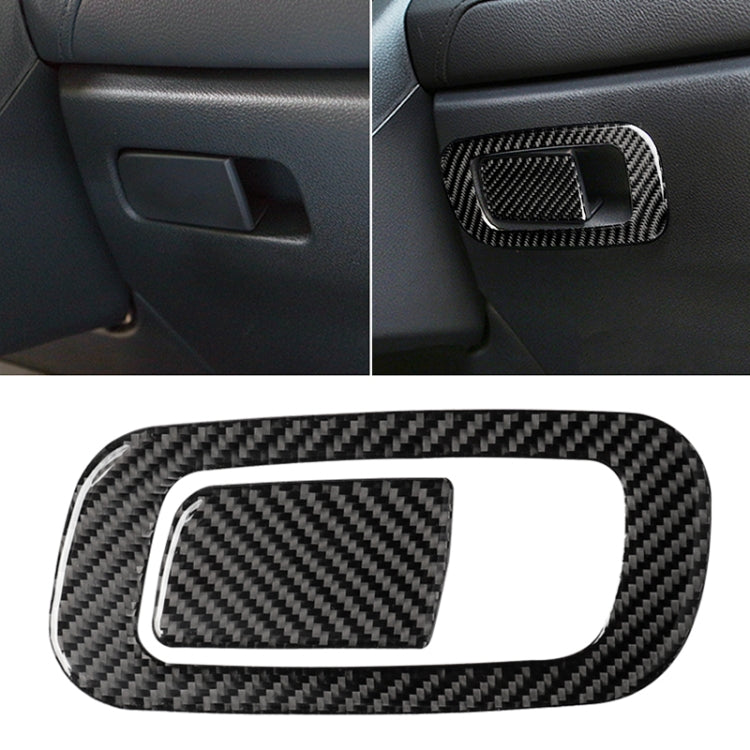 Adesivo decorativo per interruttore della scatola portaoggetti per auto in fibra di carbonio per Honda Civic di decima generazione 2016-2019, guida a sinistra, Storage Box Switch