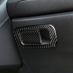 Adesivo decorativo per interruttore della scatola portaoggetti per auto in fibra di carbonio per Honda Civic di decima generazione 2016-2019, guida a sinistra, Storage Box Switch