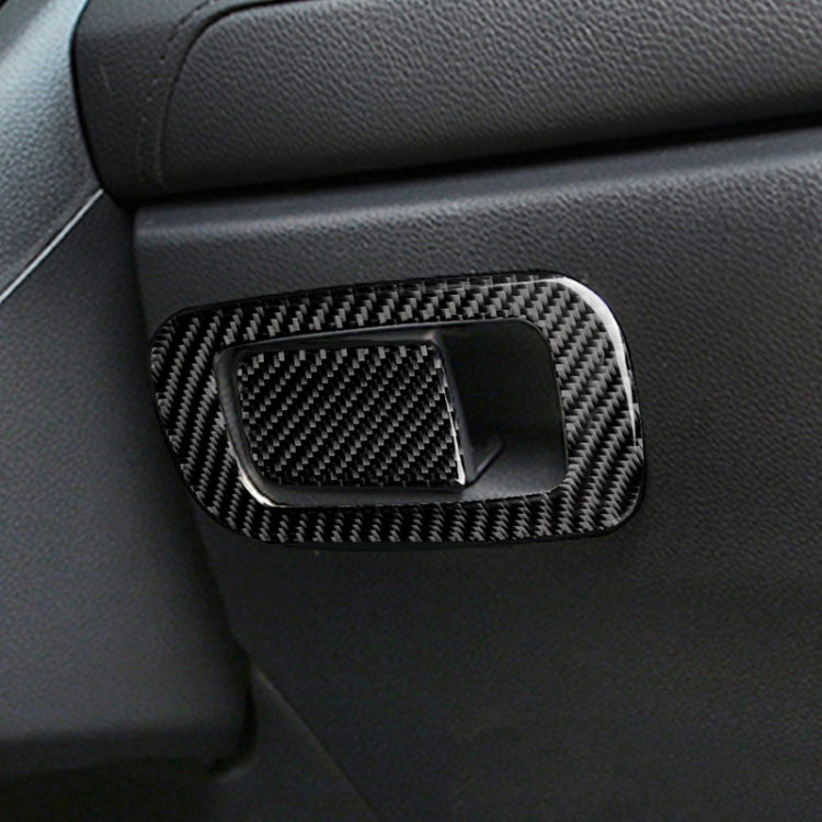 Adesivo decorativo per interruttore della scatola portaoggetti per auto in fibra di carbonio per Honda Civic di decima generazione 2016-2019, guida a sinistra, Storage Box Switch