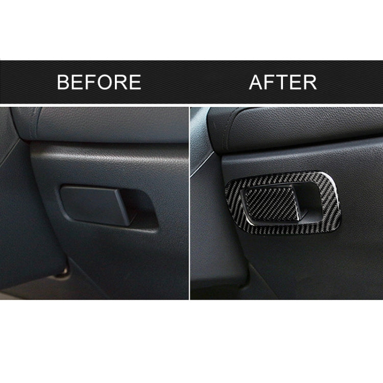 Adesivo decorativo per interruttore della scatola portaoggetti per auto in fibra di carbonio per Honda Civic di decima generazione 2016-2019, guida a sinistra, Storage Box Switch