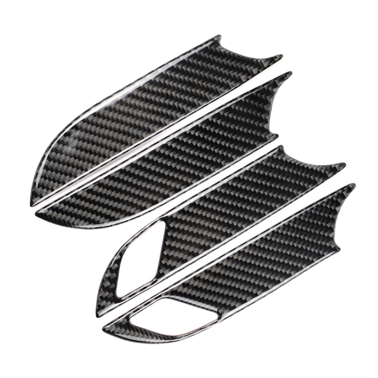 Adesivo decorativo per pannello da polso con maniglia interna per porta in fibra di carbonio per auto per Cadillac XT5 2016-2017, Door Inner Handle Wrist
