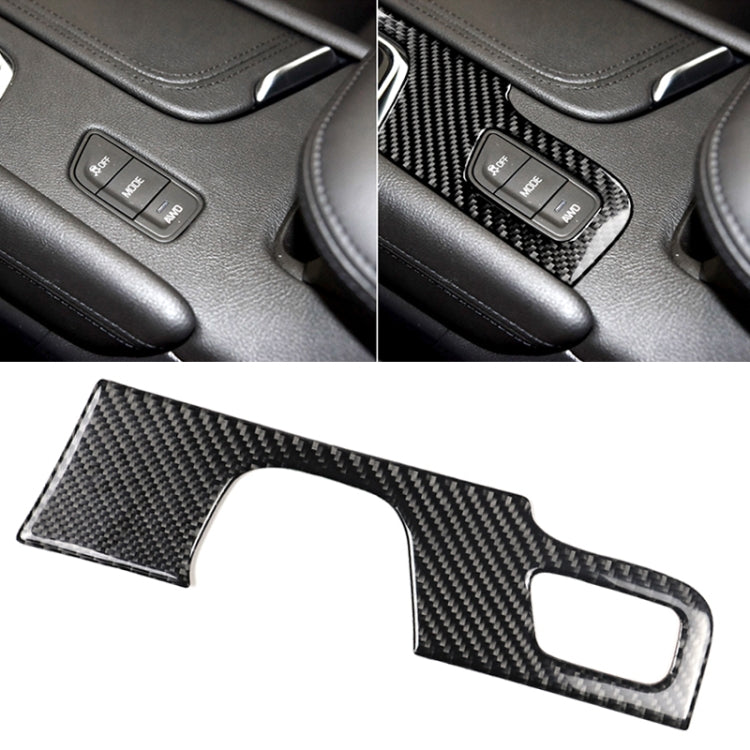 Adesivo decorativo per pannello di posizione del cambio in fibra di carbonio per auto per Cadillac XT5 2016-2017, guida a sinistra, Gear Position