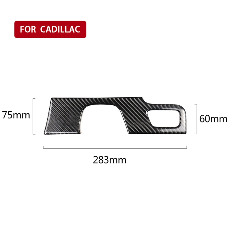 Adesivo decorativo per pannello di posizione del cambio in fibra di carbonio per auto per Cadillac XT5 2016-2017, guida a sinistra, Gear Position