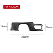 Adesivo decorativo per pannello di posizione del cambio in fibra di carbonio per auto per Cadillac XT5 2016-2017, guida a sinistra, Gear Position
