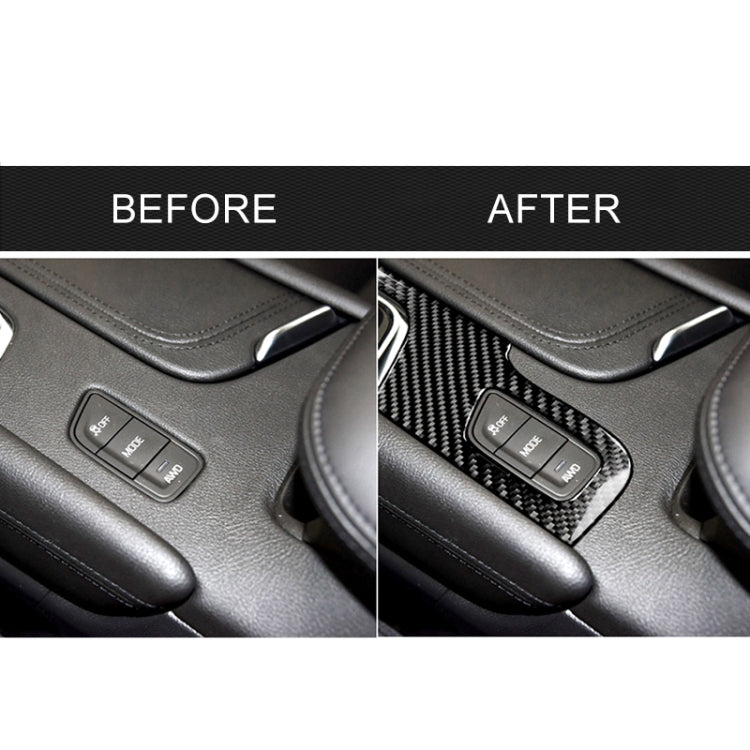 Adesivo decorativo per pannello di posizione del cambio in fibra di carbonio per auto per Cadillac XT5 2016-2017, guida a sinistra, Gear Position