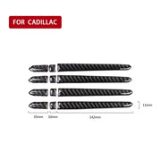 Adesivo decorativo per maniglia esterna della porta in fibra di carbonio per auto per Cadillac XT5 2016-2017, Outside Door Handle