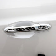 Adesivo decorativo per maniglia esterna della porta in fibra di carbonio per auto per Cadillac XT5 2016-2017, Outside Door Handle