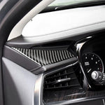 Adesivo decorativo triangolo guida principale in fibra di carbonio per auto per Cadillac XT5 2016-2017, guida a sinistra, Main Driving Triangle