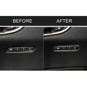 Adesivo decorativo per regolazione memoria sedile auto in fibra di carbonio per Cadillac XT5 2016-2017, guida a sinistra, Seat Memory Adjustment
