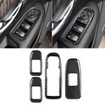 Adesivo decorativo per pannello di sollevamento per finestrino per porta in fibra di carbonio per auto per Cadillac XT5 2016-2017, Door Window Lift Panel
