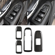 Adesivo decorativo per pannello di sollevamento per finestrino per porta in fibra di carbonio per auto per Cadillac XT5 2016-2017, Door Window Lift Panel