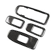 Adesivo decorativo per pannello di sollevamento per finestrino per porta in fibra di carbonio per auto per Cadillac XT5 2016-2017, Door Window Lift Panel