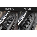 Adesivo decorativo per pannello di sollevamento per finestrino per porta in fibra di carbonio per auto per Cadillac XT5 2016-2017, Door Window Lift Panel