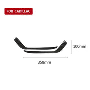 Striscia decorativa per fendinebbia anteriore in fibra di carbonio per auto per Cadillac XT5 2016-2017, guida a sinistra, Front Fog Light
