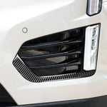 Striscia decorativa per fendinebbia anteriore in fibra di carbonio per auto per Cadillac XT5 2016-2017, guida a sinistra, Front Fog Light