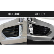 Striscia decorativa per fendinebbia anteriore in fibra di carbonio per auto per Cadillac XT5 2016-2017, guida a sinistra, Front Fog Light