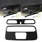 Adesivo decorativo per pannello luminoso a cupola in fibra di carbonio 2 in 1 per Chevrolet Camaro 2016, Dome Light Panel