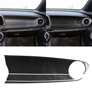 Adesivo decorativo per pannello di controllo centrale del passeggero anteriore in fibra di carbonio per auto 3 in 1 per Chevrolet Camaro 2017-2019, guida a sinistra, Front Passenger Central Control