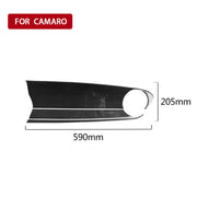 Adesivo decorativo per pannello di controllo centrale del passeggero anteriore in fibra di carbonio per auto 3 in 1 per Chevrolet Camaro 2017-2019, guida a sinistra, Front Passenger Central Control