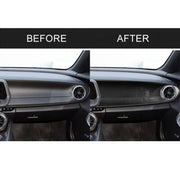 Adesivo decorativo per pannello di controllo centrale del passeggero anteriore in fibra di carbonio per auto 3 in 1 per Chevrolet Camaro 2017-2019, guida a sinistra, Front Passenger Central Control