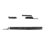 Adesivo decorativo per console centrale in fibra di carbonio 5 in 1 per Chevrolet Camaro 2017-2019, guida a sinistra, Central Console