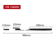 Adesivo decorativo per console centrale in fibra di carbonio 5 in 1 per Chevrolet Camaro 2017-2019, guida a sinistra, Central Console