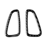 Adesivo decorativo per uscita aria strumento in fibra di carbonio da 2 pezzi per Chevrolet Camaro 2017-2019, Instrument Air Outlet