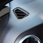 Adesivo decorativo per uscita aria strumento in fibra di carbonio da 2 pezzi per Chevrolet Camaro 2017-2019, Instrument Air Outlet