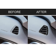 Adesivo decorativo per uscita aria strumento in fibra di carbonio da 2 pezzi per Chevrolet Camaro 2017-2019, Instrument Air Outlet