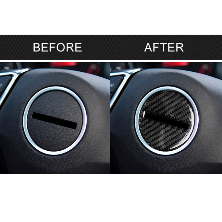 Adesivo decorativo con logo sul volante in fibra di carbonio per auto per Chevrolet Camaro 2017-2019, Steering Wheel Logo